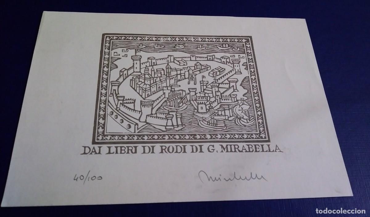 Arte: EXLIBRIS DE BARCO Y CIUDAD PORTUARIA - Foto 1