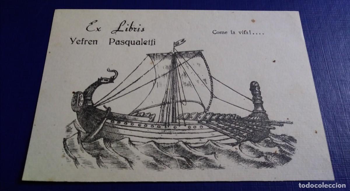 Arte: EXLIBRIS DE BARCO ANTIGUO - Foto 1