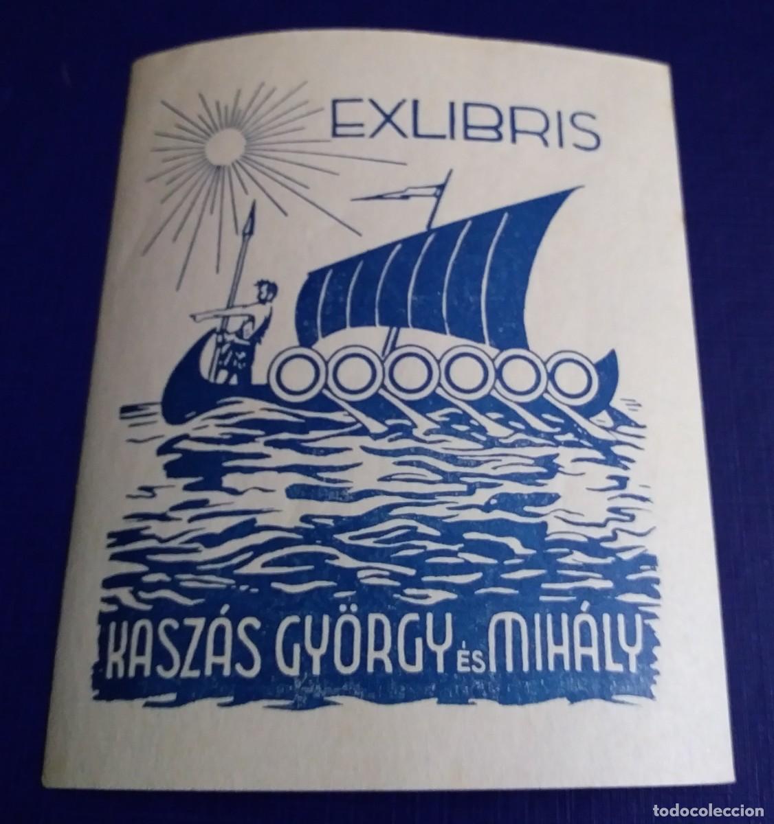 Arte: EXLIBRIS DE BARCO ANTIGUO Y SOLDADO - Foto 1
