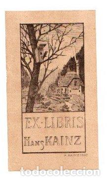 Arte: EXLIBRIS HANS KAINZ. 1902 - Foto 1