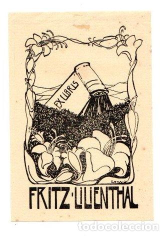 Arte: EXLIBRIS FRITZ LILIENTHAL. C. 1930 - Foto 1