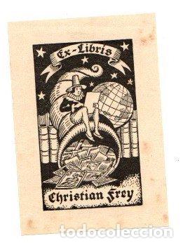Arte: EXLIBRIS CHRISTIAN FREY. C. 1920 - Foto 1