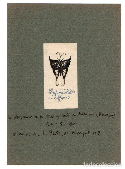 Arte: EXLIBRIS BAKONYI KATO. HUNGRIA. 1913 - Foto 1