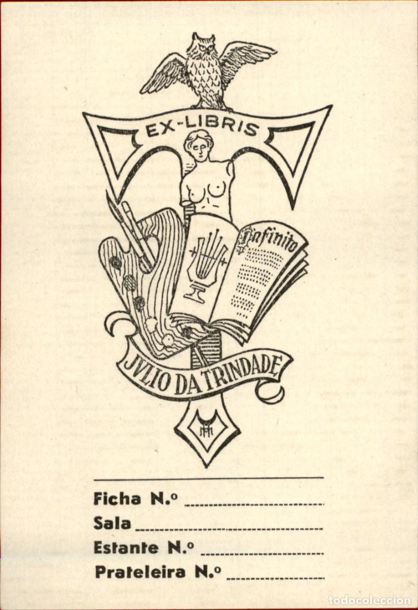 Arte: Julio da Trindade Infinito 11 x 7 cms &ndash; Ex Libris, Bookplate, Exlibris - Foto 2