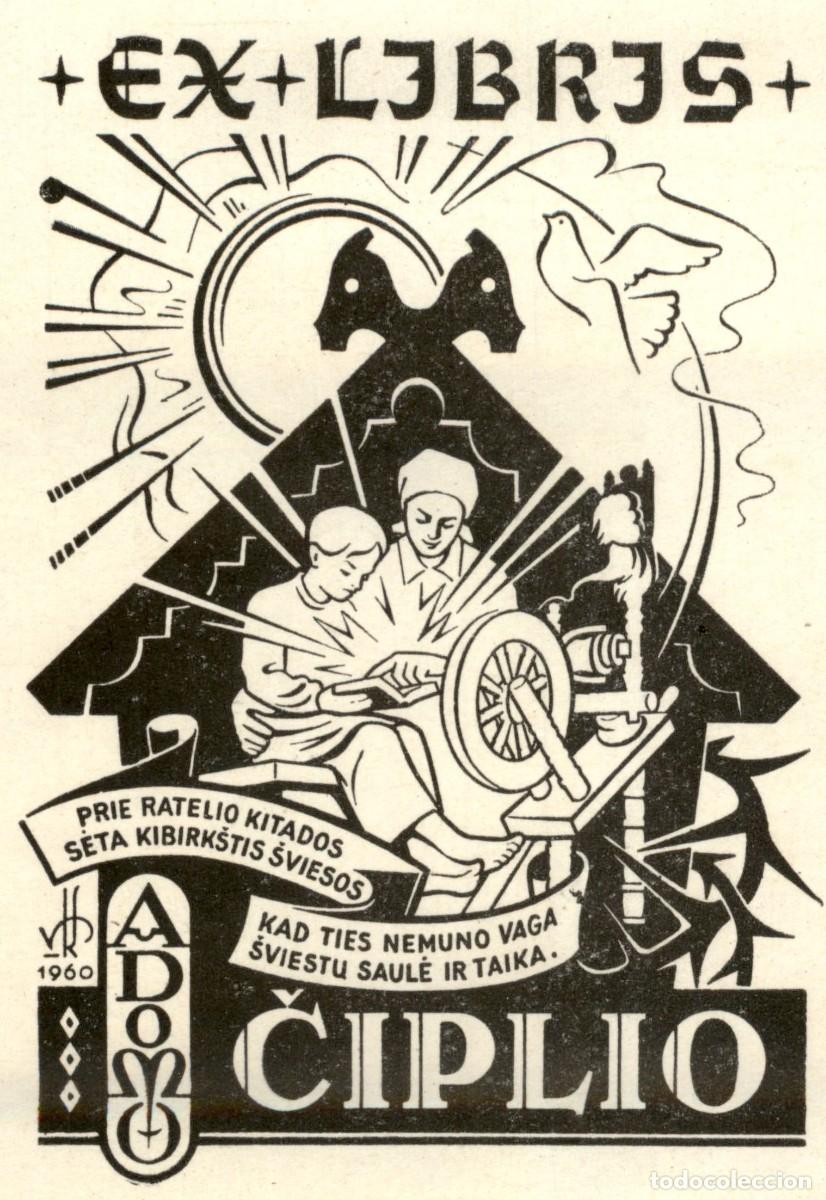Arte: Adomo &ndash; Ciplio 10 x 7 cms &ndash; Ex Libris, Bookplate, Exlibris - Foto 1