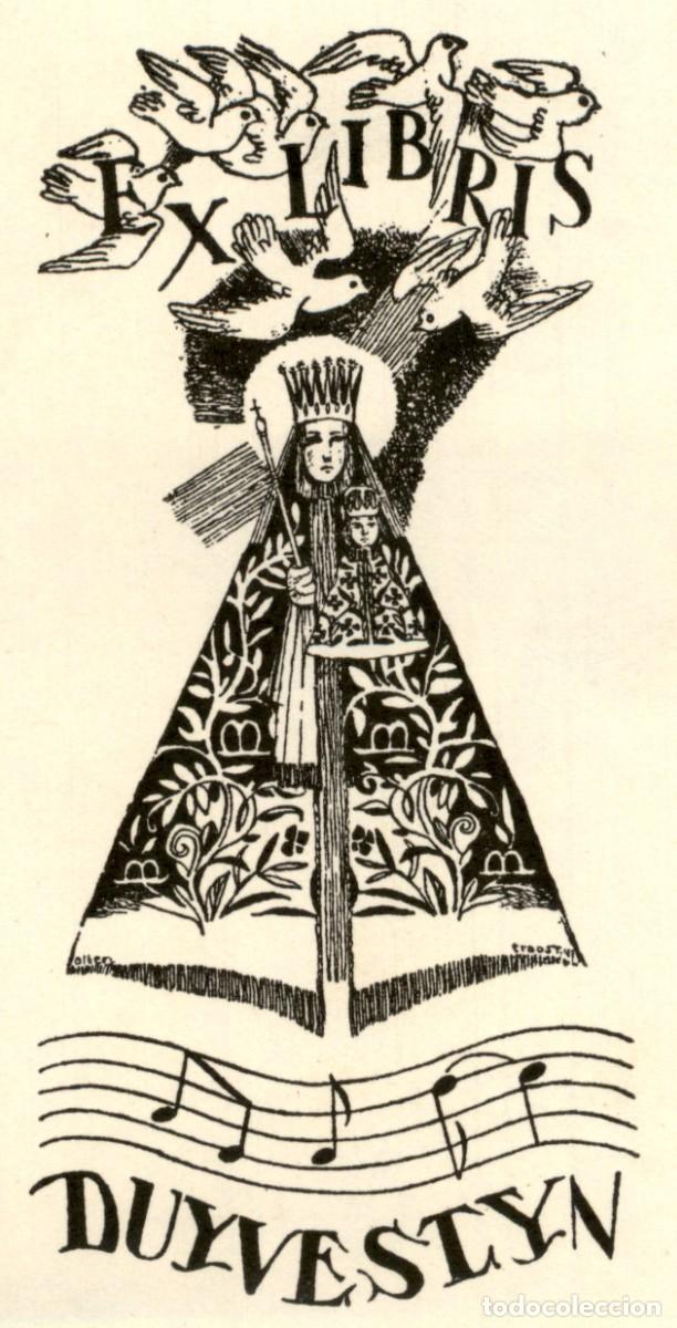 Arte: Duyveslyn 8 x 7 cms &ndash; Ex Libris, Bookplate, Exlibris - Foto 1