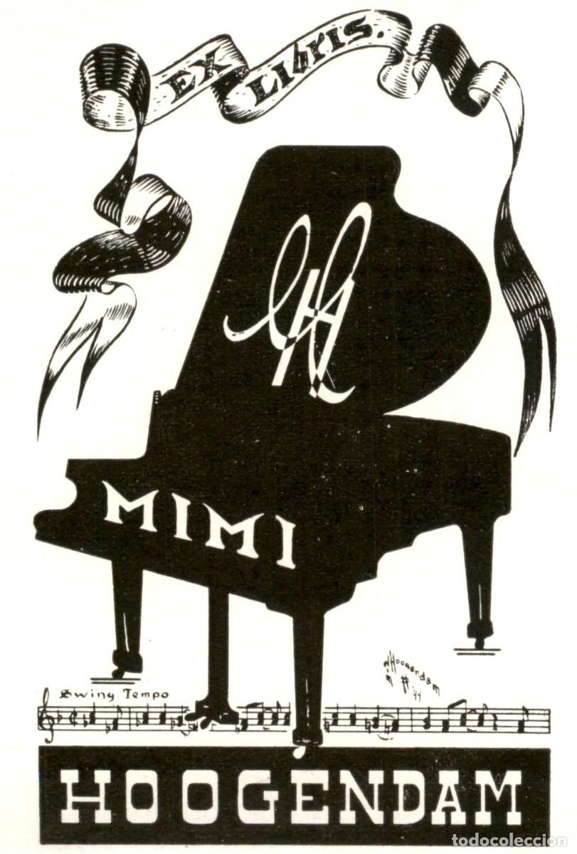 Arte: Mimi Hoogendam 9 x 7 cms &ndash; Ex Libris, Bookplate, Exlibris - Foto 1