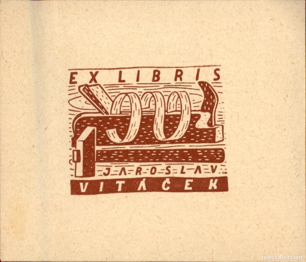Arte: Jaroslav Vitacek 8 x 7 cms &ndash; Ex Libris, Bookplate, Exlibris - Foto 2