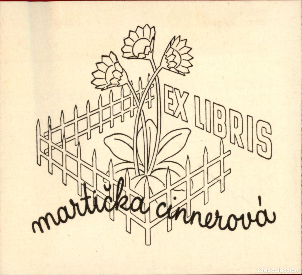 Arte: Marticka Cinnerova 8 x 7 cms &ndash; Ex Libris, Bookplate, Exlibris - Foto 2