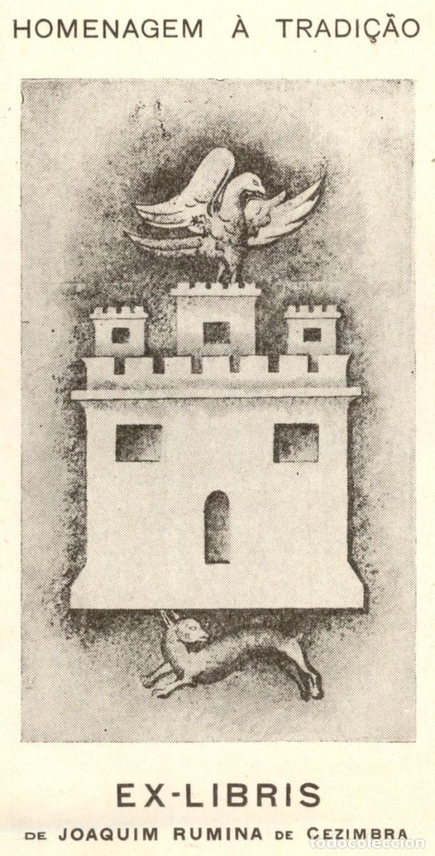 Arte: Joaquin Rumina de Cezimbra 13 x 7 cms &ndash; Ex Libris, Bookplate, Exlibris - Foto 1