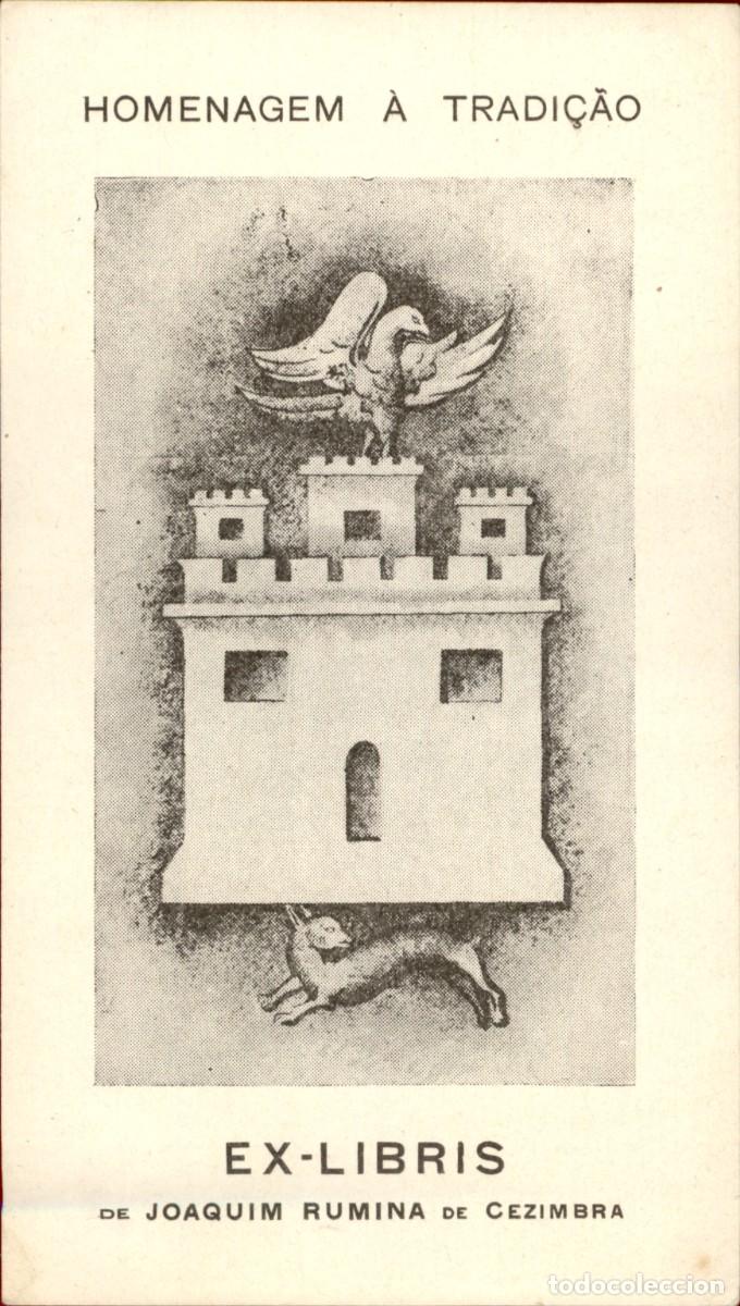 Arte: Joaquin Rumina de Cezimbra 13 x 7 cms &ndash; Ex Libris, Bookplate, Exlibris - Foto 2