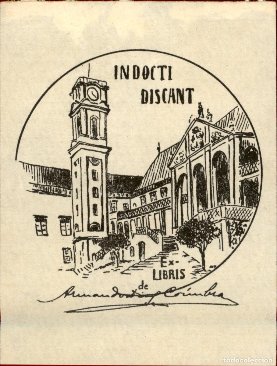 Arte: Indocti Distant Armando de Coimbra 9 x 7 cms &ndash; Ex Libris, Bookplate, Exlibris - Foto 2