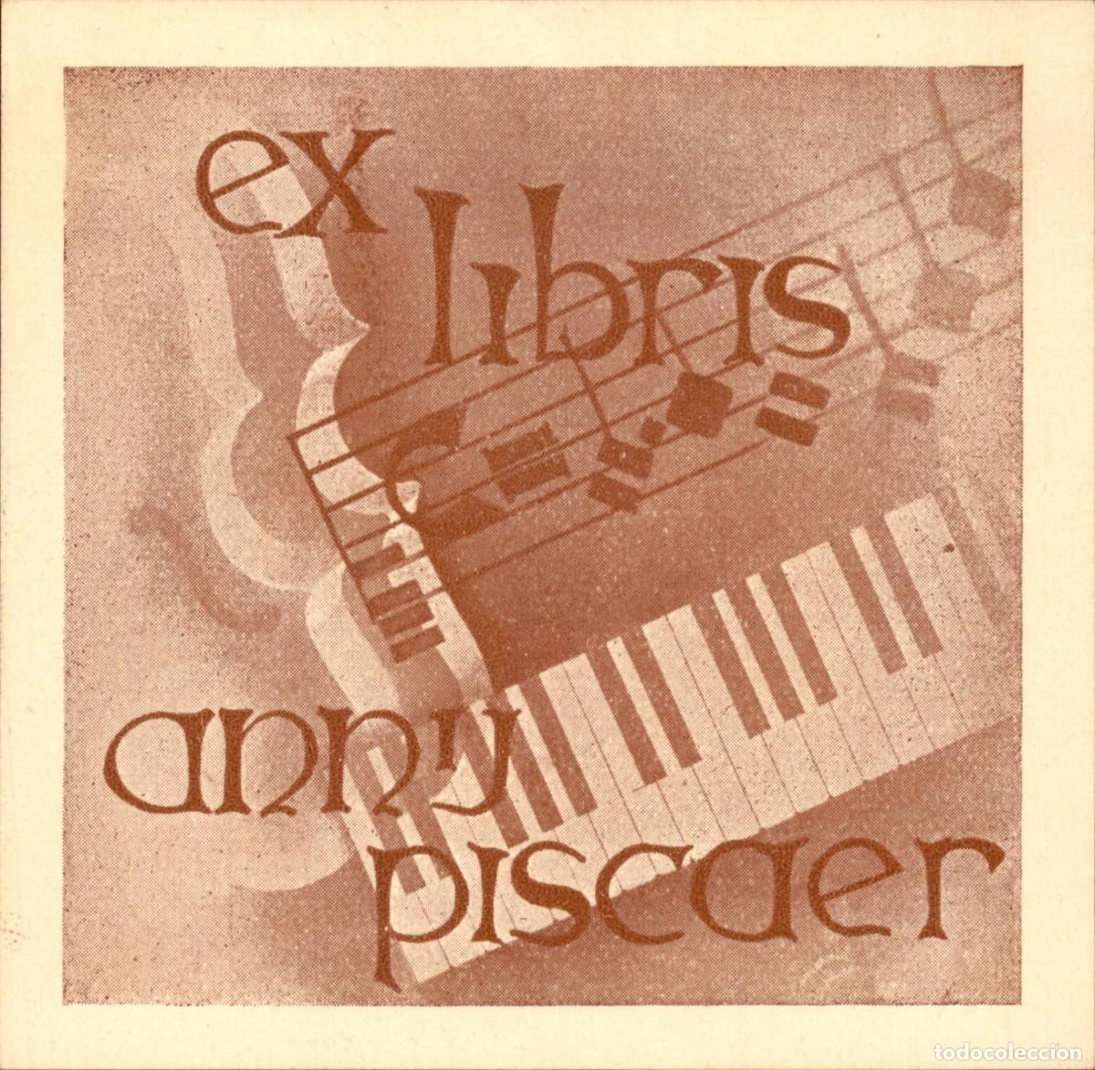 Arte: Anny Piscaer 7 x 7 cms &ndash; Ex Libris, Bookplate, Exlibris - Foto 2