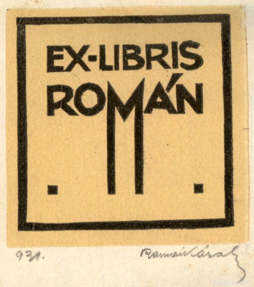 Arte: Roman 6 x 7 cms &ndash; Ex Libris, Bookplate, Exlibris - Foto 1