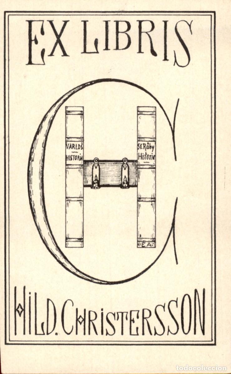Arte: Hild Christersson 11 x 7 cms &ndash; Ex Libris, Bookplate, Exlibris - Foto 2
