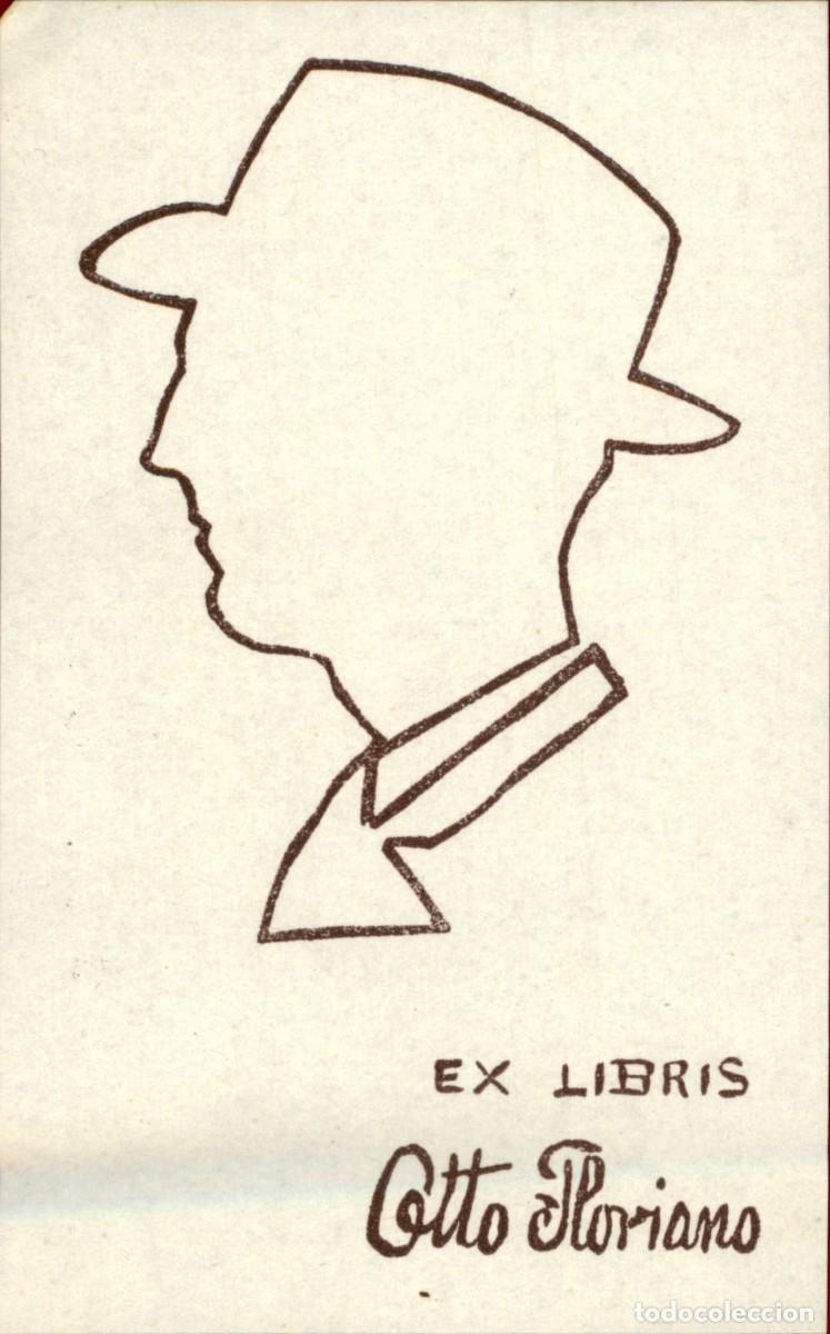 Arte: Otto Floriano 9 x 6 cms &ndash; Ex Libris, Bookplate, Exlibris - Foto 2