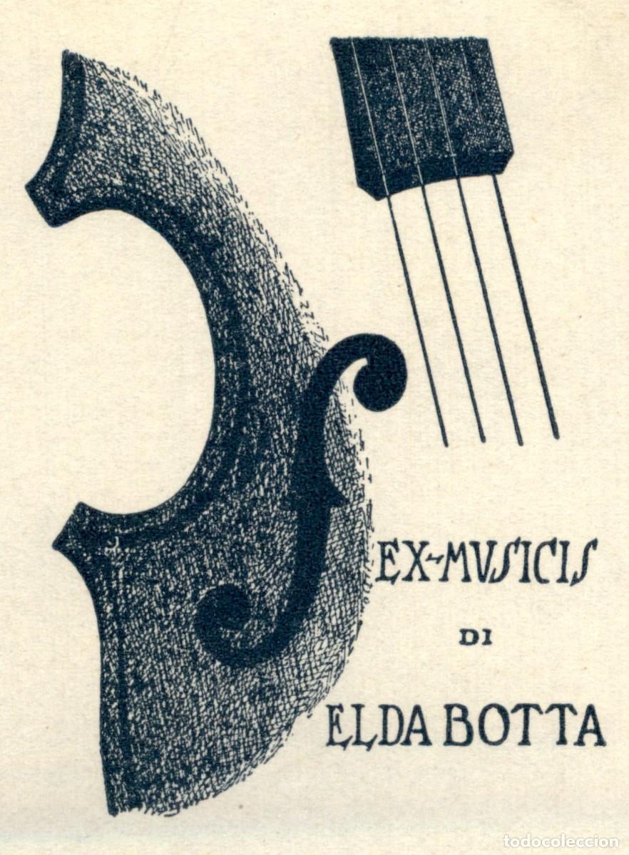 Arte: Elda Botta 9 x 6 cms &ndash; Ex Libris, Bookplate, Exlibris - Foto 1
