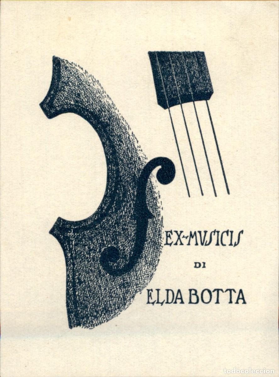 Arte: Elda Botta 9 x 6 cms &ndash; Ex Libris, Bookplate, Exlibris - Foto 2