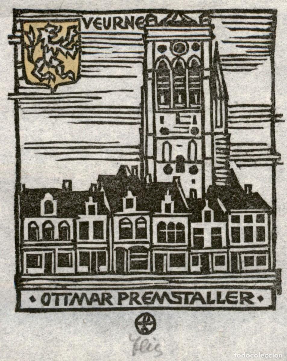 Arte: Ottmar Premstaller 8 x 6 cms &ndash; Ex Libris, Bookplate, Exlibris - Foto 1