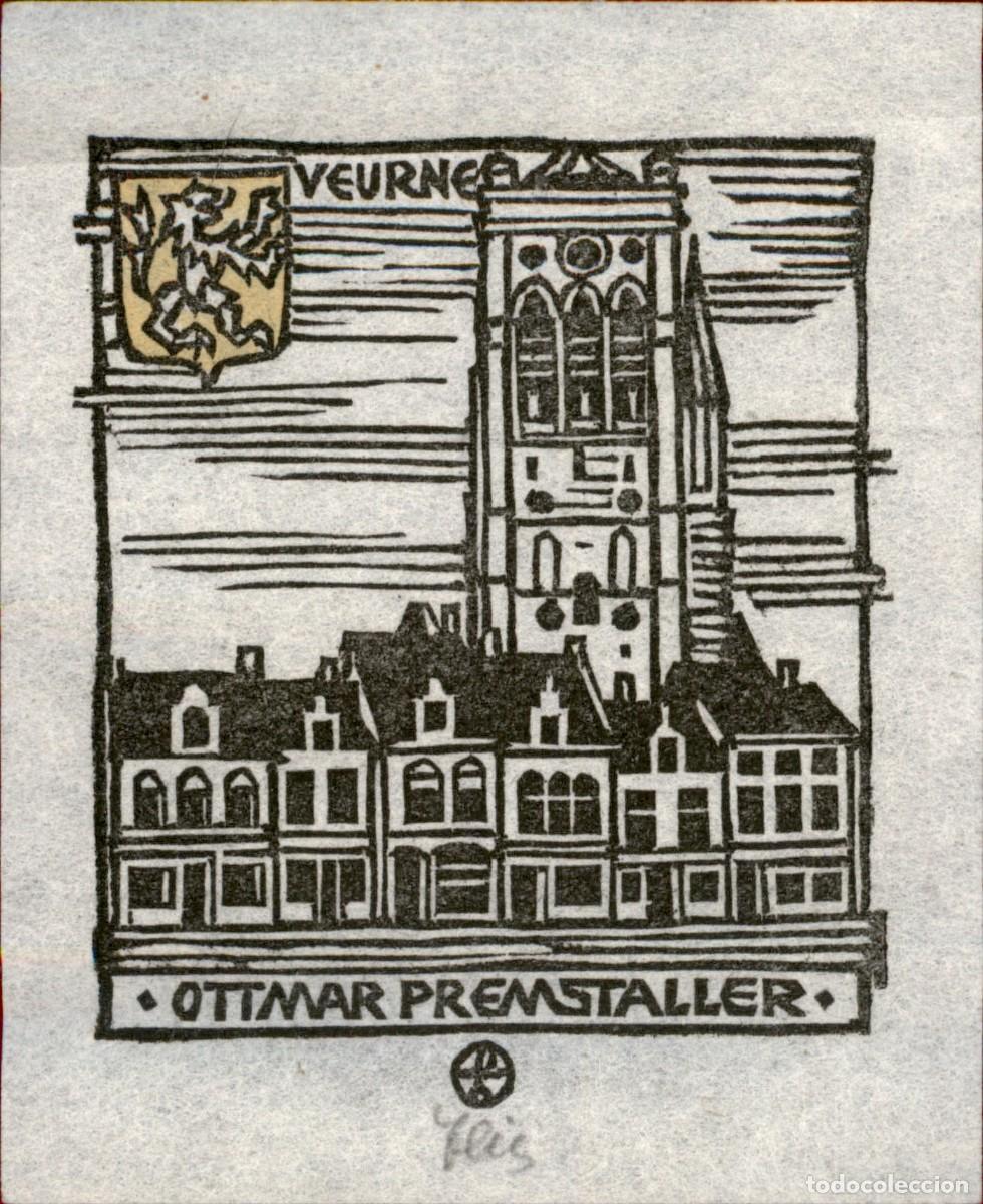 Arte: Ottmar Premstaller 8 x 6 cms &ndash; Ex Libris, Bookplate, Exlibris - Foto 2