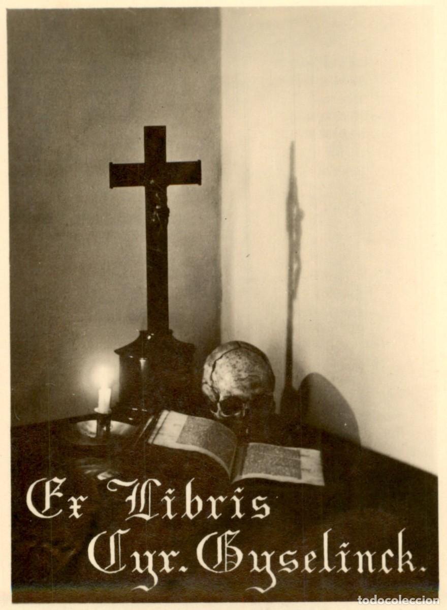 Arte: Cyr. Byselinck 9 x 6 cms &ndash; Ex Libris, Bookplate, Exlibris - Foto 1