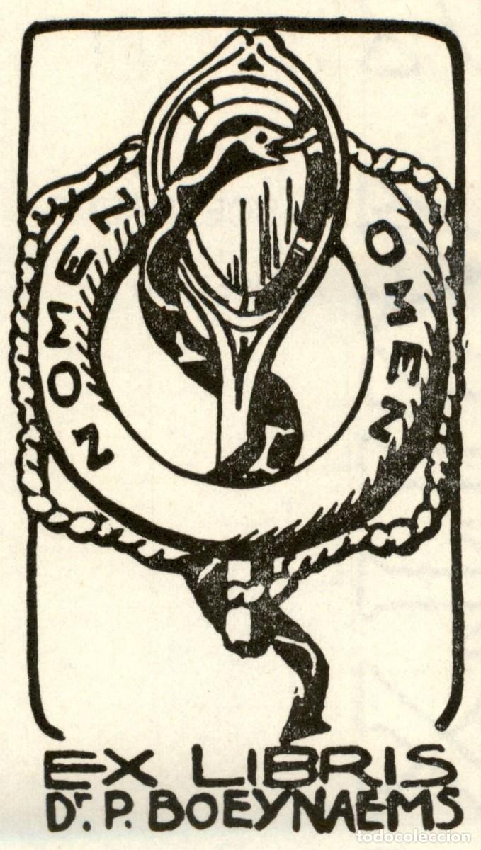 Arte: Dr. P. Boeynaems &ndash; 10 x 6 cms &ndash; Ex Libris, Bookplate, Exlibris - Foto 1