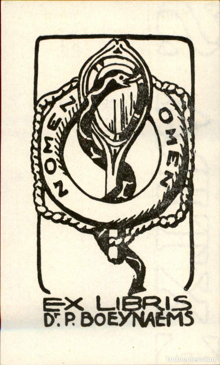 Arte: Dr. P. Boeynaems &ndash; 10 x 6 cms &ndash; Ex Libris, Bookplate, Exlibris - Foto 2