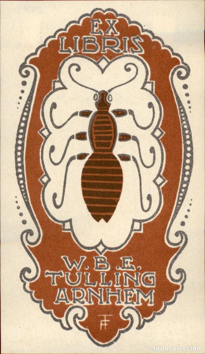Arte: W.B.E. Tuling Arnhem 10 x 6 cms &ndash; Ex Libris, Bookplate, Exlibris - Foto 2