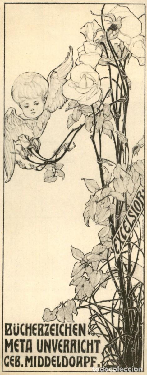 Arte: Geb. Middeldorpf. 15 x 6 cms &ndash; Ex Libris, Bookplate, Exlibris - Foto 1