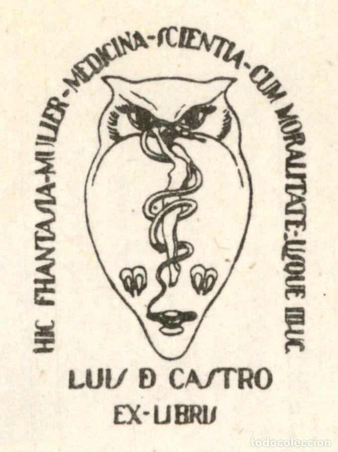 Arte: Luis de Castro 9 x 6 cms &ndash; Ex Libris, Bookplate, Exlibris - Foto 1