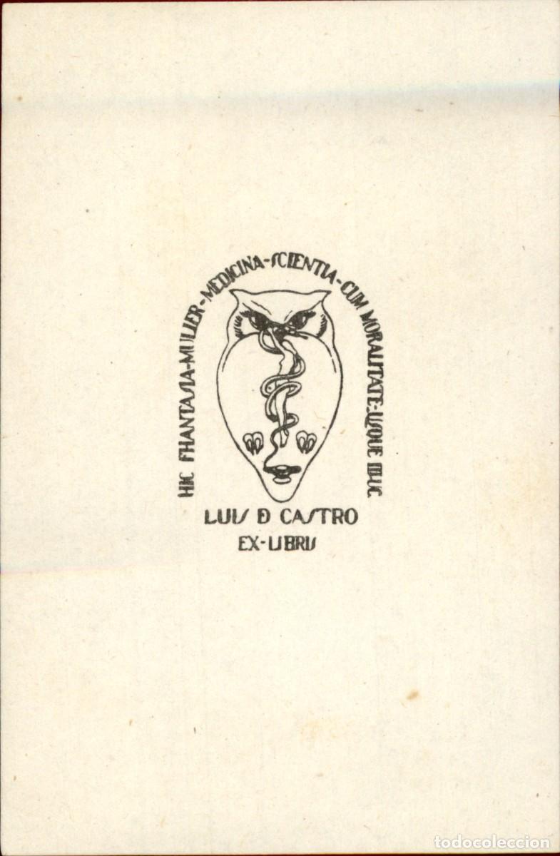 Arte: Luis de Castro 9 x 6 cms &ndash; Ex Libris, Bookplate, Exlibris - Foto 2