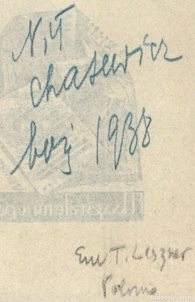 Arte: 8 x 6 cms &ndash; Ex Libris, Bookplate, Exlibris - Foto 3