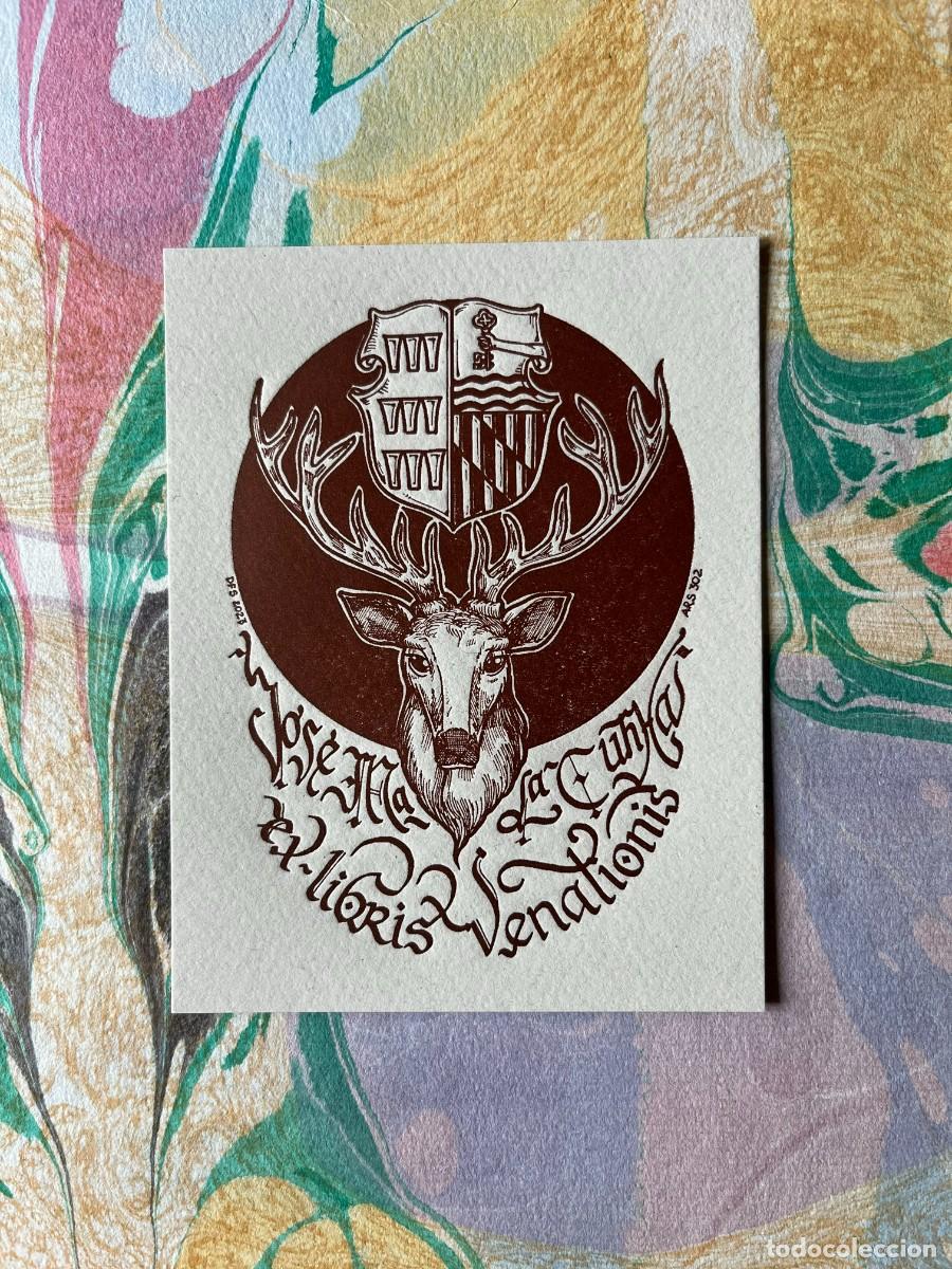 Arte: Ex-Libris Caza Heraldico - Foto 1