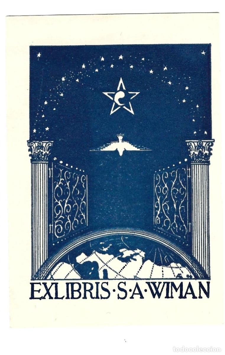 Arte: Ex libris S. A. Wiman - Foto 1