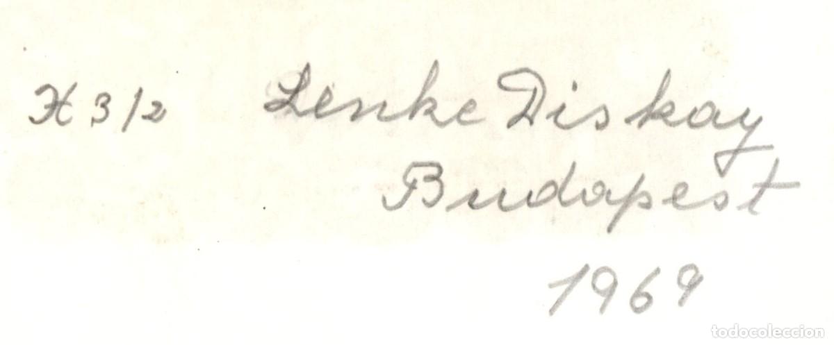 Arte: Leo Arras &ndash; Lenke Diskay Budapest 12 x 10 Cms Exlibris Bookplate Ex-Libris - Foto 3