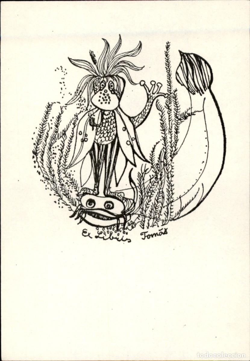 Arte: Tomas 12 x 8 Cms Exlibris Bookplate Ex-Libris - Foto 2