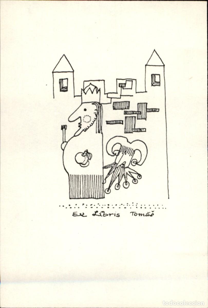 Arte: Tomas 12 x 7 Cms Exlibris Bookplate Ex-Libris - Foto 2