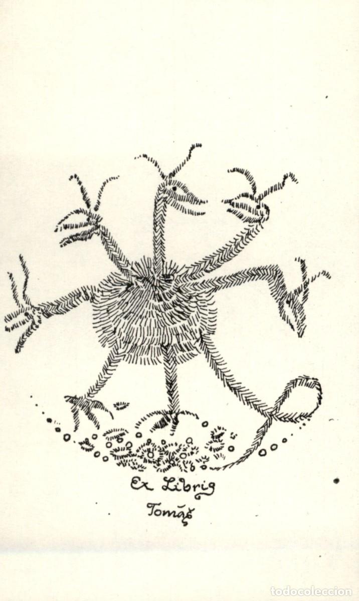Arte: Tomas 12 x 9 Cms Exlibris Bookplate Ex-Libris - Foto 2