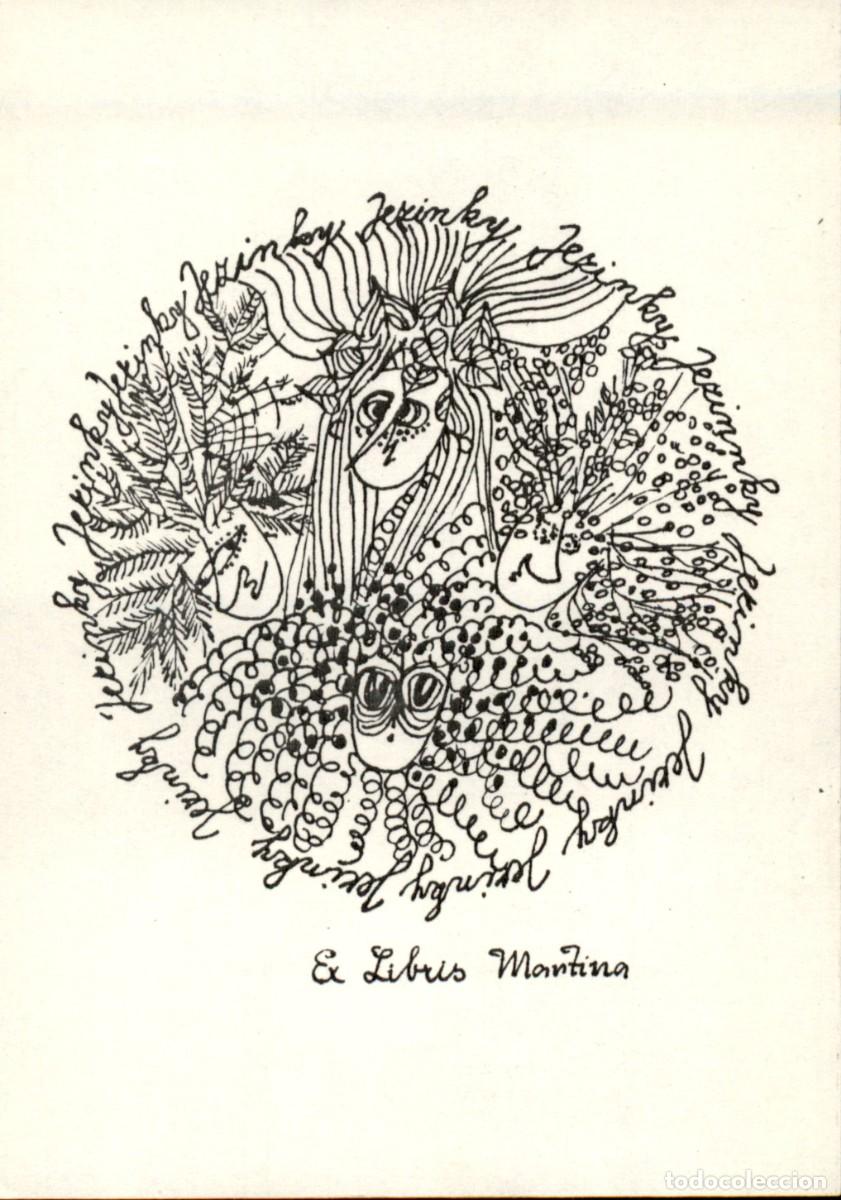 Arte: Mantina 12 x 9 Cms Exlibris Bookplate Ex-Libris - Foto 2