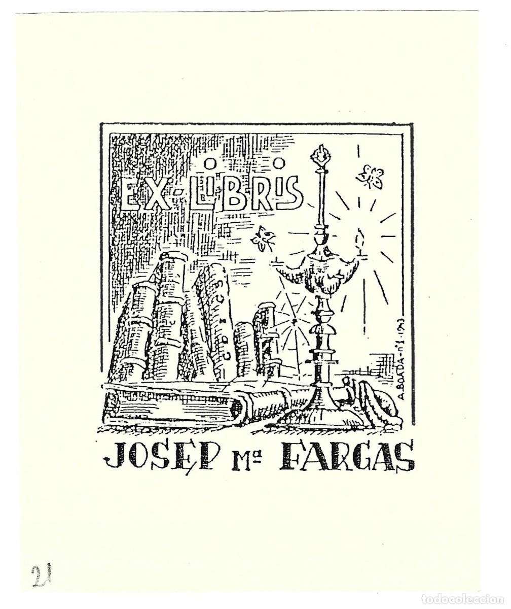 Arte: Ex libris Josep Maria Fargas - Foto 1