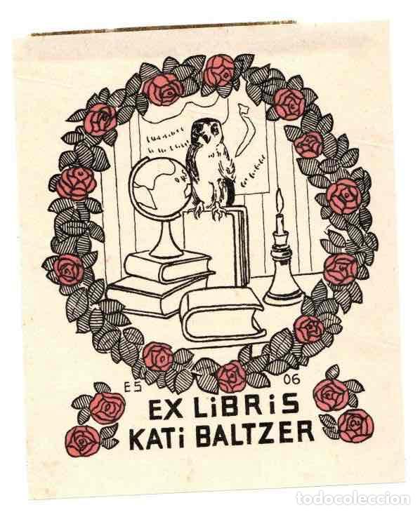 Arte: EXLIBRIS KATI BALTZER. A&Ntilde;O 1906 - Foto 1