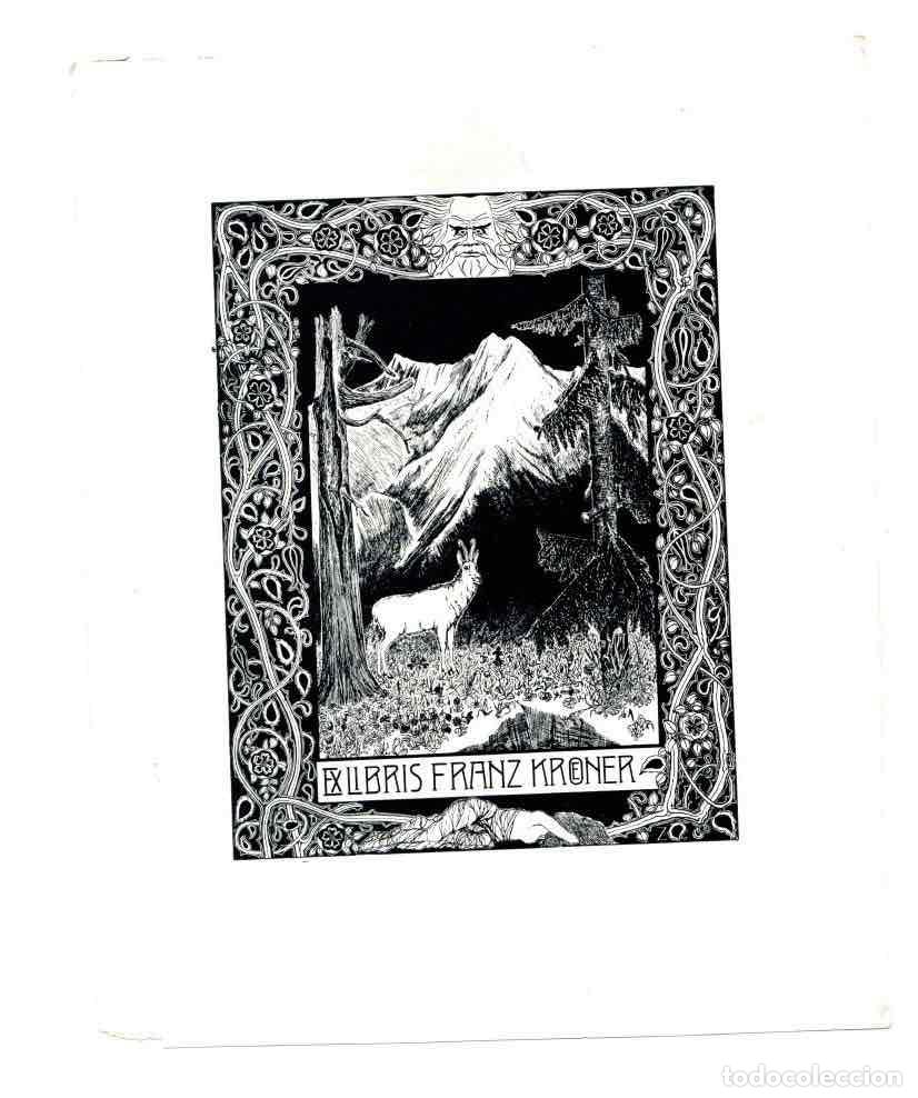 Arte: EXLIBRIS FRANZ KROENER. C. 1920 - Foto 1