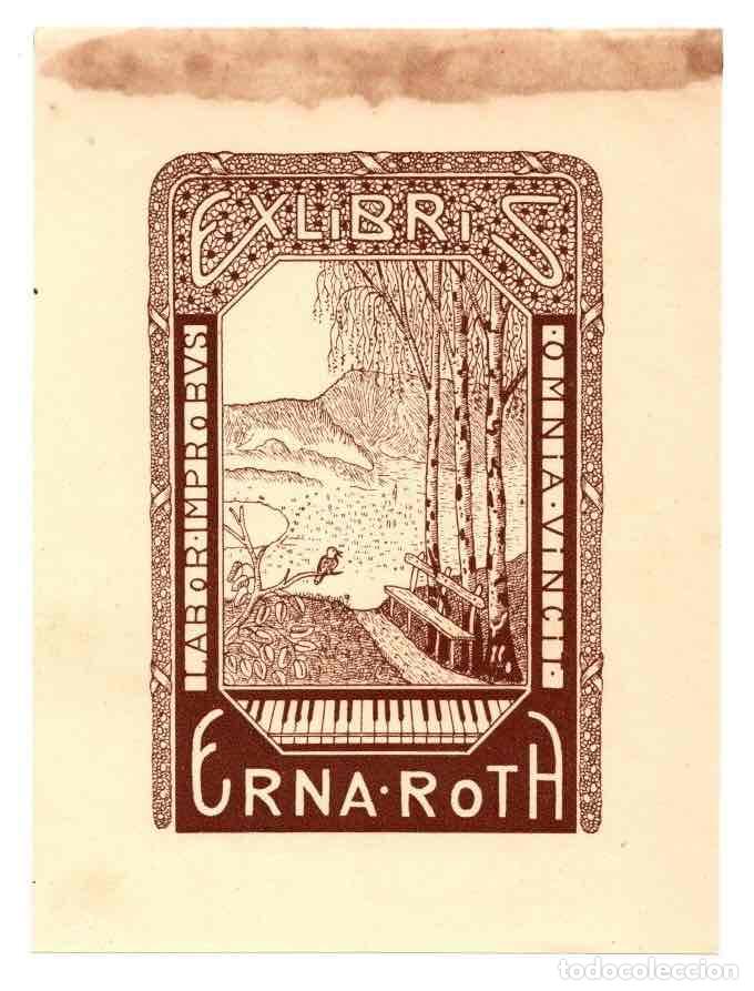 Arte: EXLIBRIS ERNA ROTH. C. 1930 - Foto 1