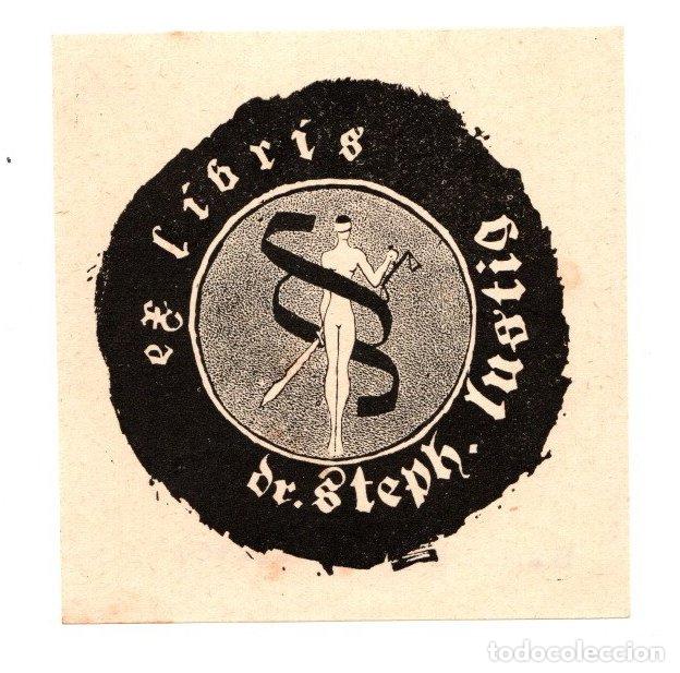 Arte: EXLIBRIS DR. STEPH LUSTIG. A&Ntilde;O 1934 - Foto 1