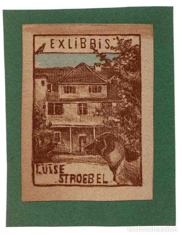 Arte: EXLIBRIS LUISE STROEBEL. C. 1920 - Foto 1