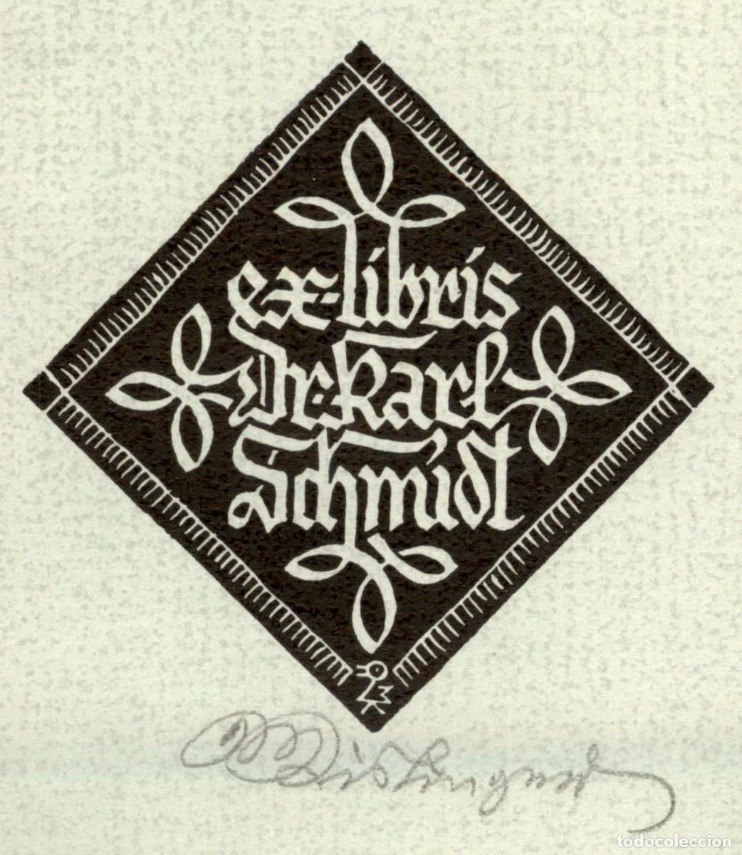 Arte: Mario de Filippis 9 x 6 Cms Exlibris Bookplate Ex-Libris - Foto 1