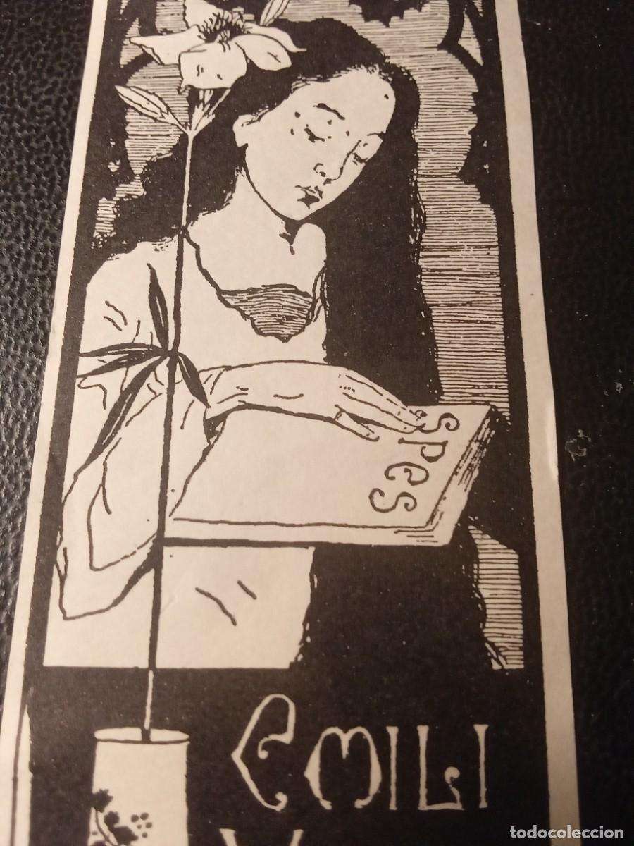 Arte: Emili Vall&egrave;s. Ex-Libris. - Foto 2