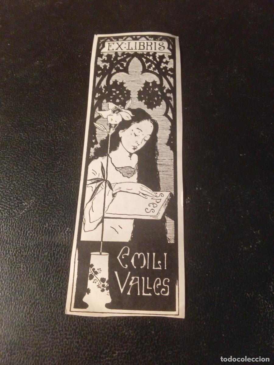 Arte: Emili Vall&egrave;s. Ex-Libris. - Foto 1