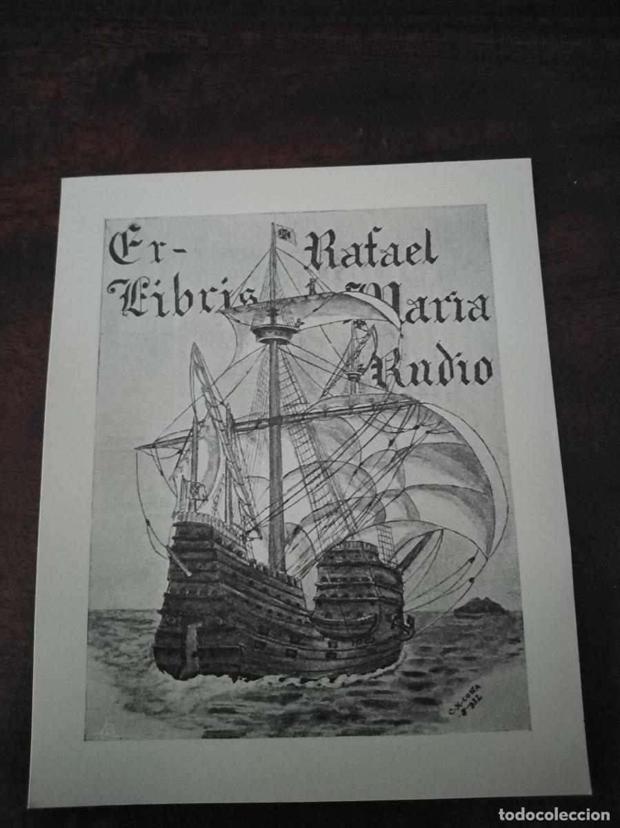 Arte: Exlibris Rafael Maria Rudio. Portugal. - Foto 1
