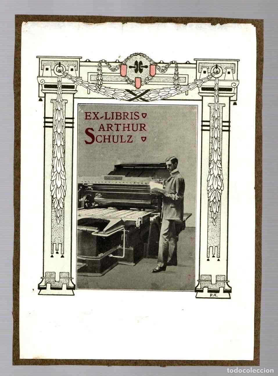 Arte: EXLIBRIS ARTHUR SCHULZ. C. 1920 - Foto 1